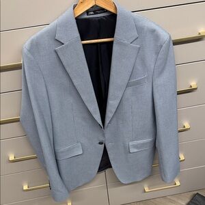 Zara Men's Light Gray Sport Coat